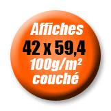 Affiche A2 - 42x59,4 en 100g/m&sup2;