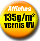 affiche 135g avec vernis UV