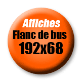 Affiche pour flanc de bus droit 192 x 68