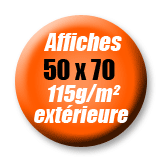 affiche 50x70 pour affichage ext&eacute;rieur