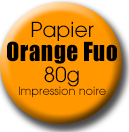 affiche orange fluo