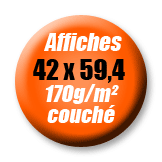 Affiche A2 - 42 x 59,4 en 170g/m&sup2;