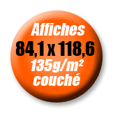imprimer des affiches A1 -papier 135g/m&sup2;