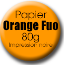 affiche orange fluo