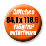 imprimer des affiches A1 -papier 115g/m&sup2;