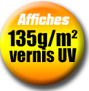 affiche 135g avec vernis UV